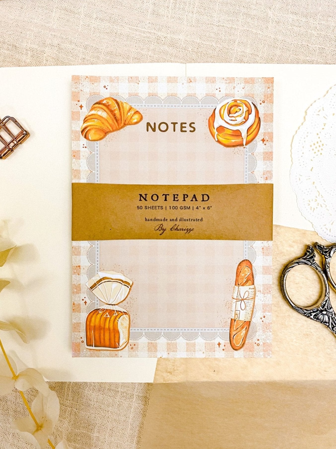 Cornbread Notebook Bread Notepad - For Note Taking, Organization, Productivity – By Charizze