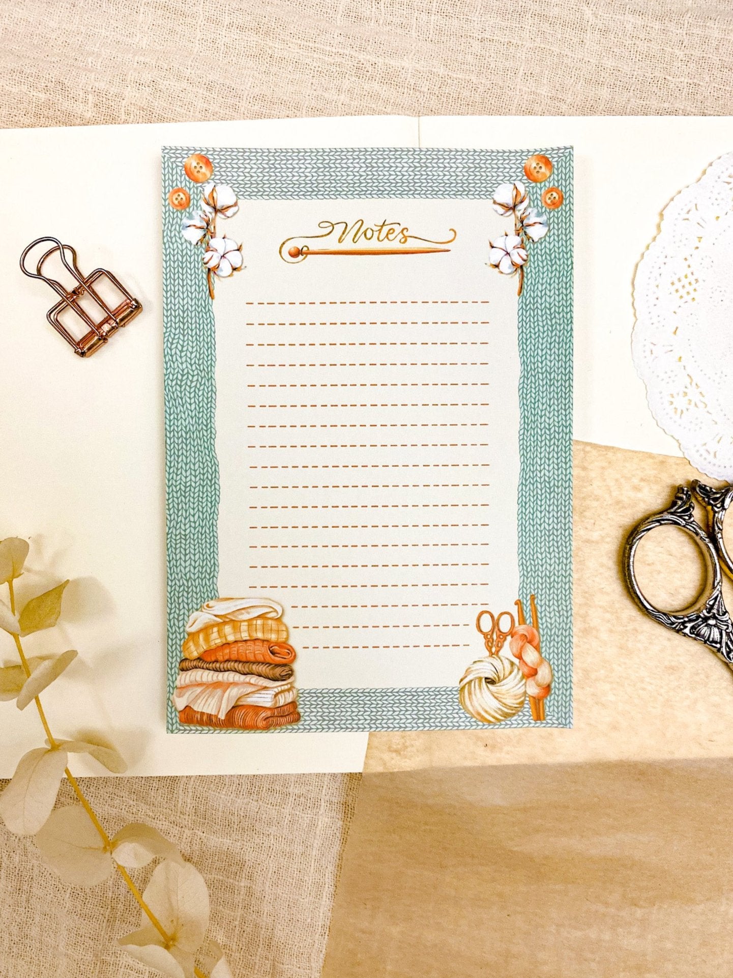 Knitting Notepad