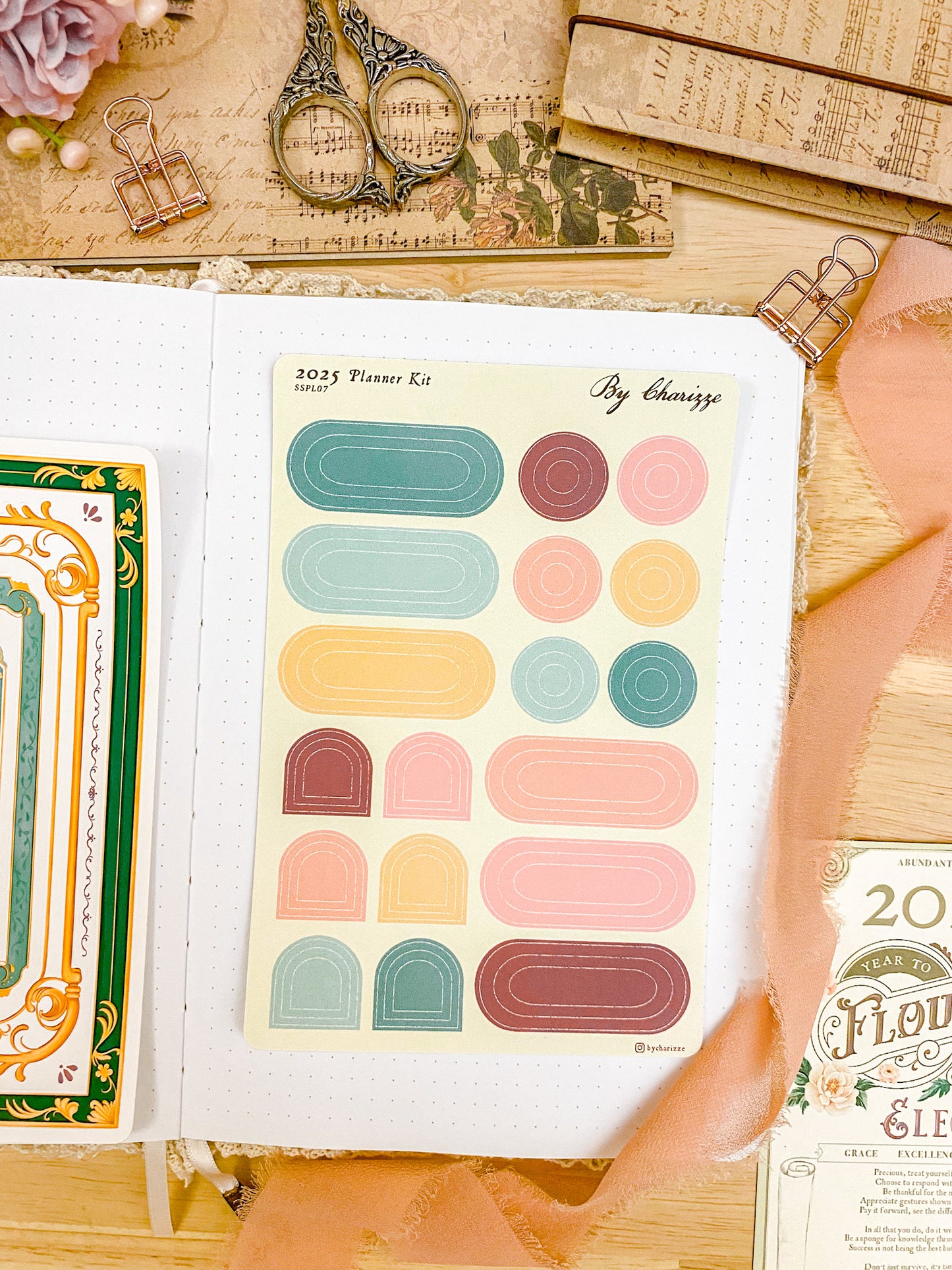 2025 Planner Sticker Sheet - Shapes