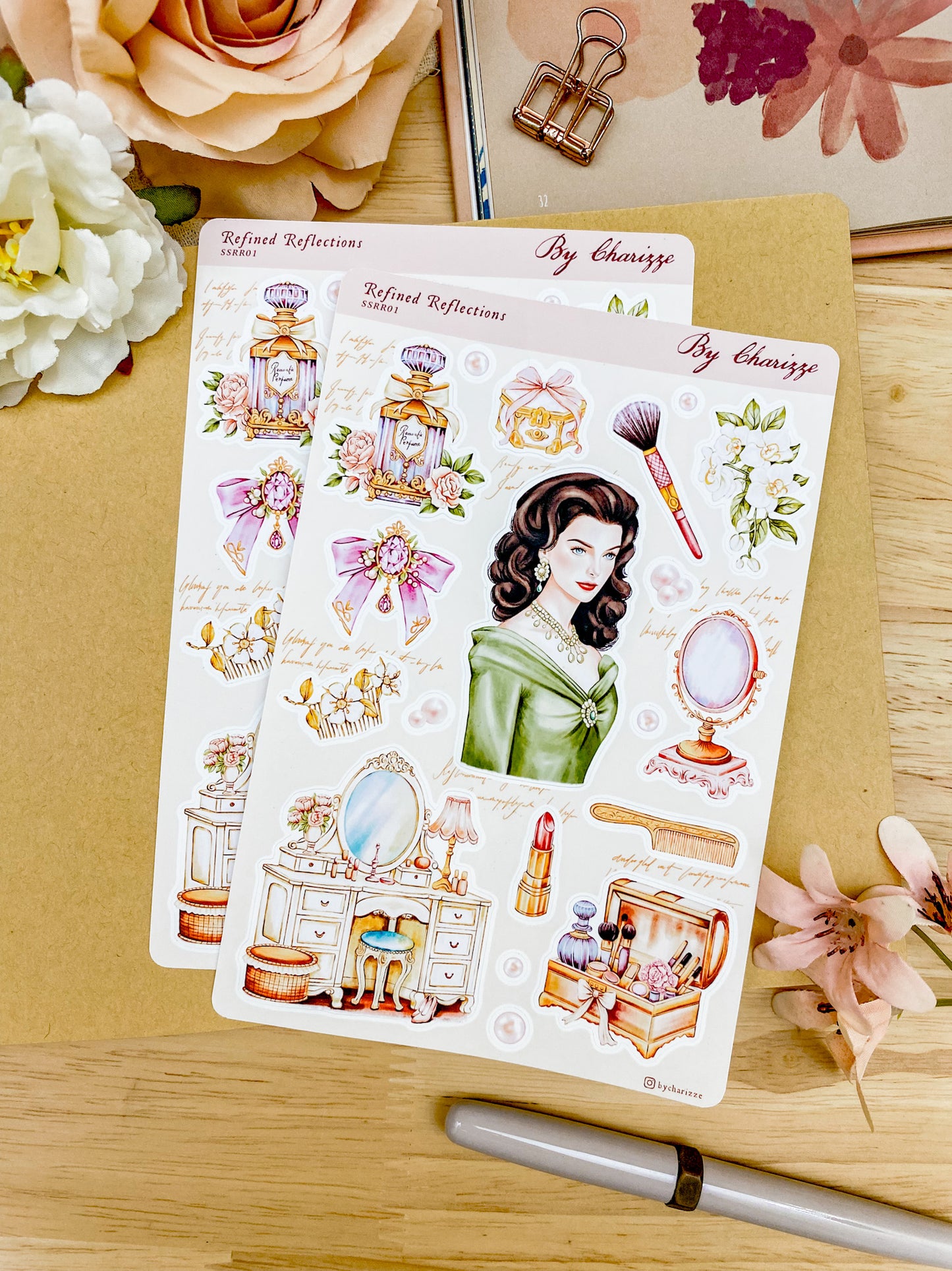 Refined Reflections - Sticker Sheet 01