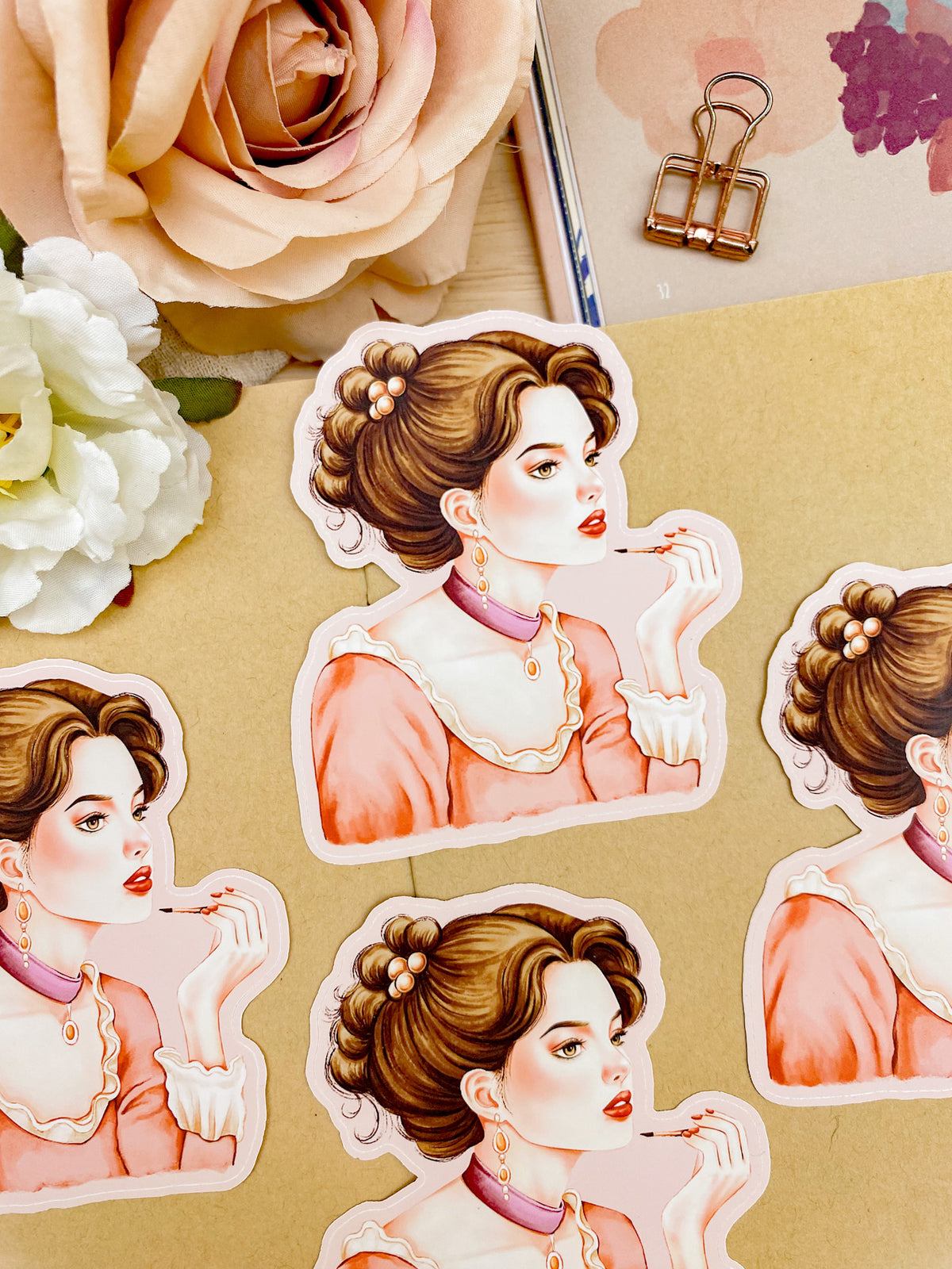 Glamorous Sticker Glam Up - Individual Vinyl Sticker for Journaling – By Charizze