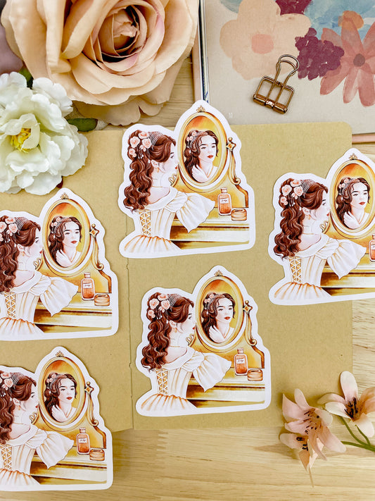 Looking in the Mirror - Individual Vinyl Sticker
