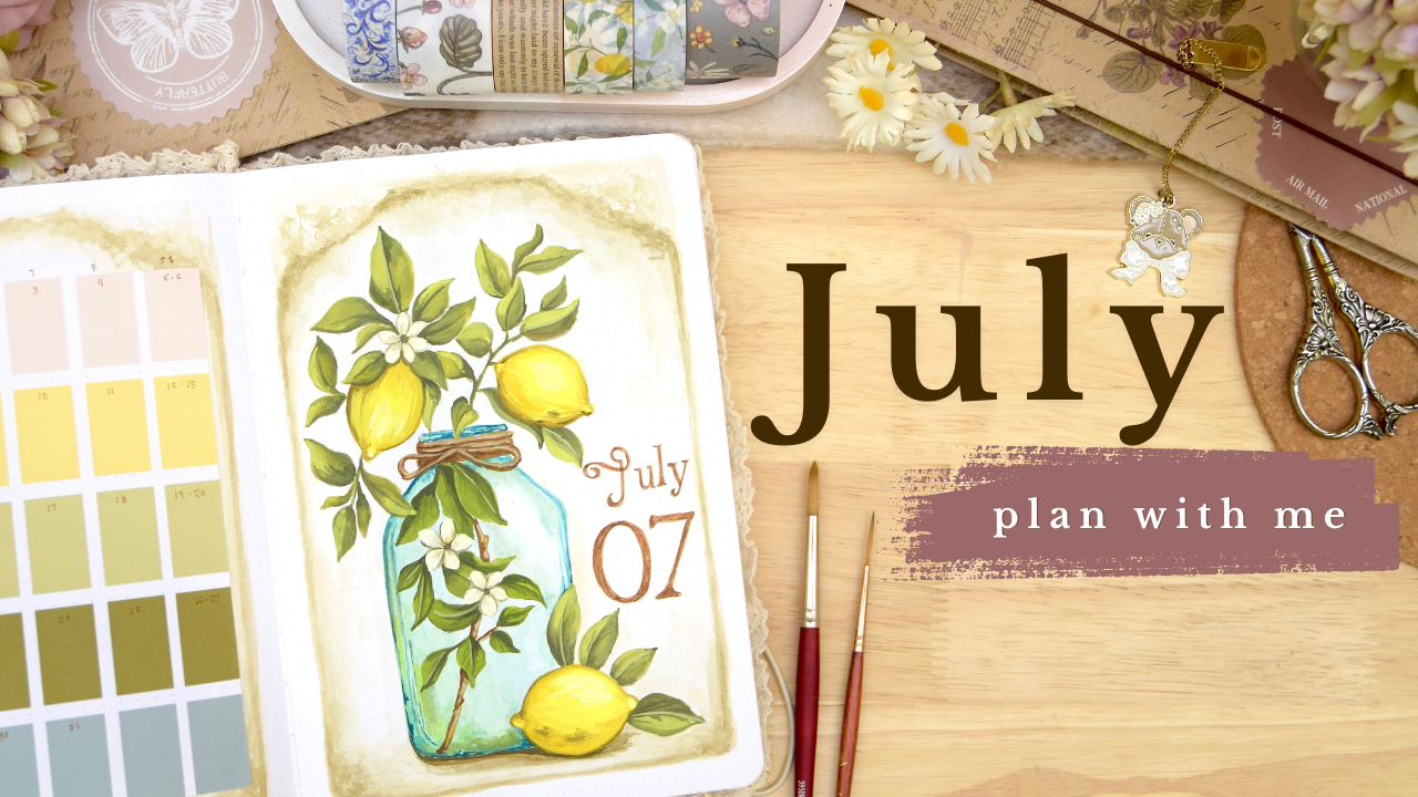 Load video: A plan with me YouTube video of a 2025 bullet journal setup