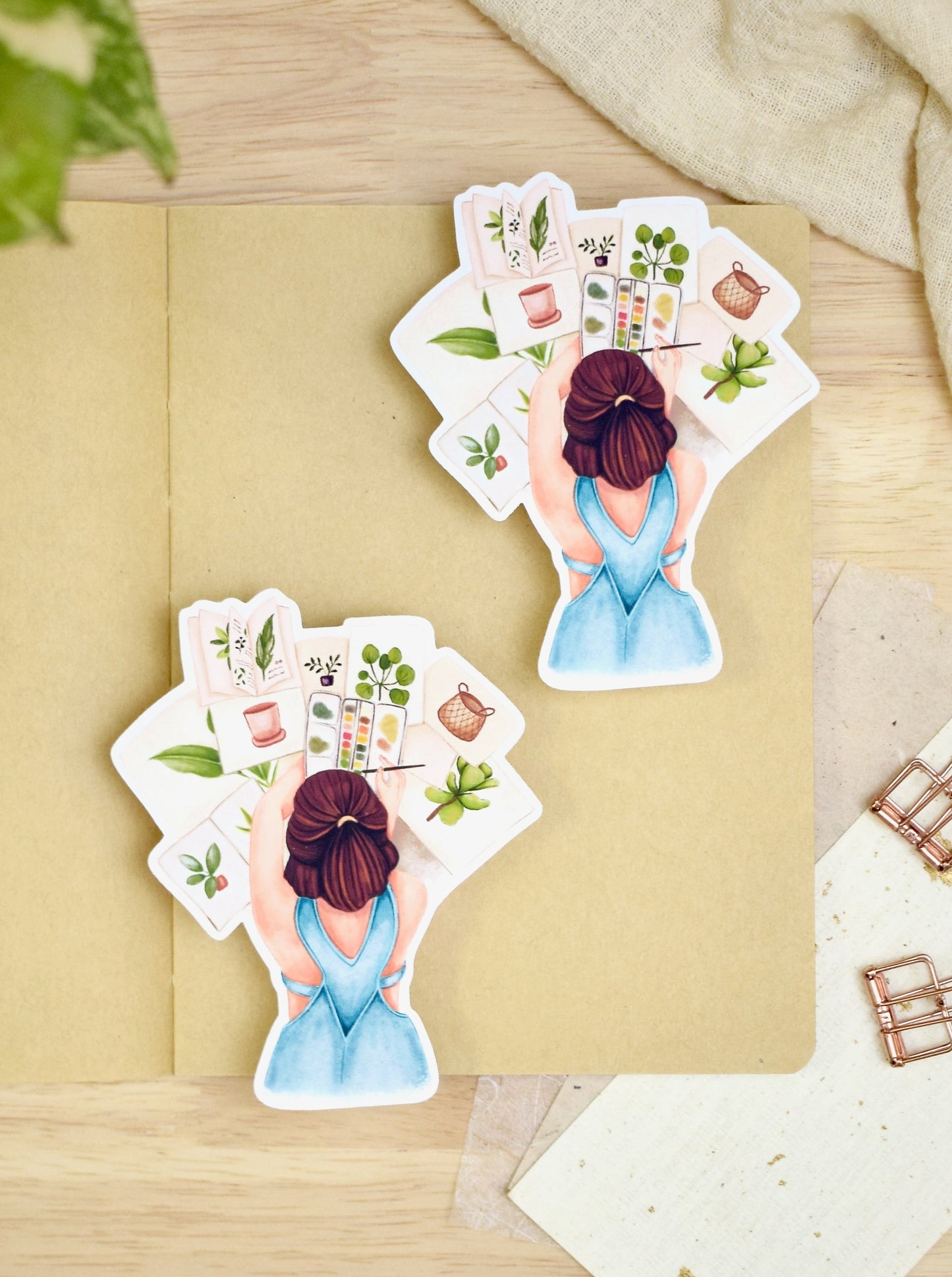 The Botanical Artist - Individual Vinyl Sticker