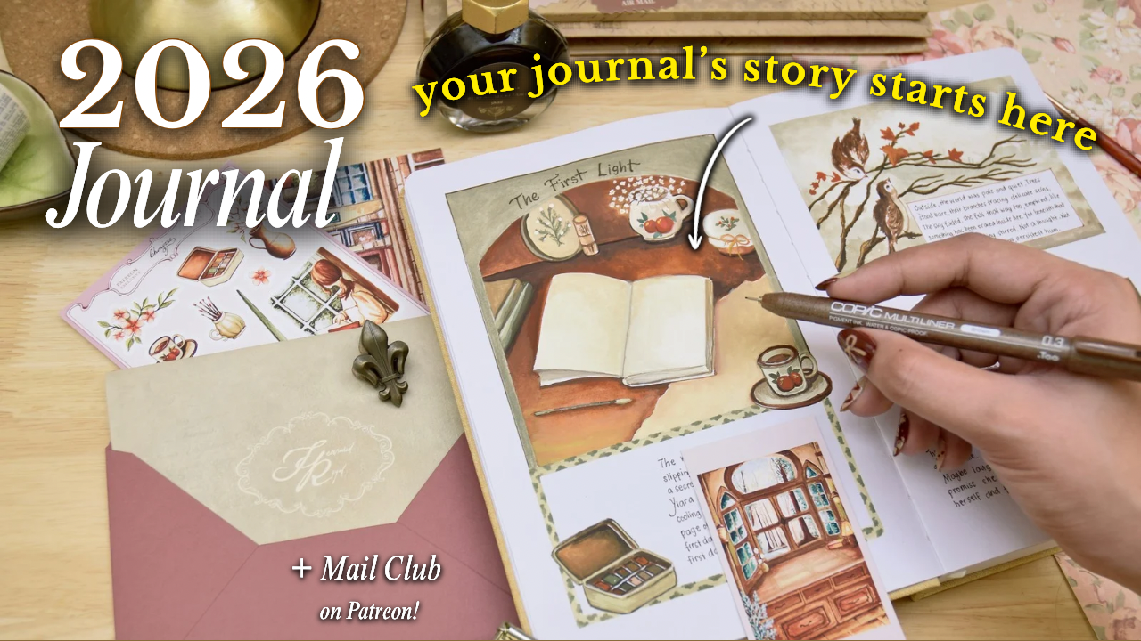 Load video: A plan with me YouTube video of a 2025 bullet journal setup