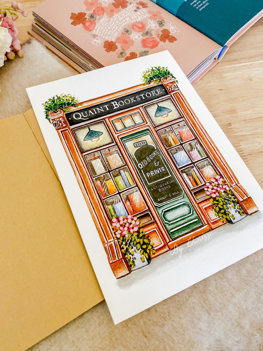 Quaint Bookstore - Art Print