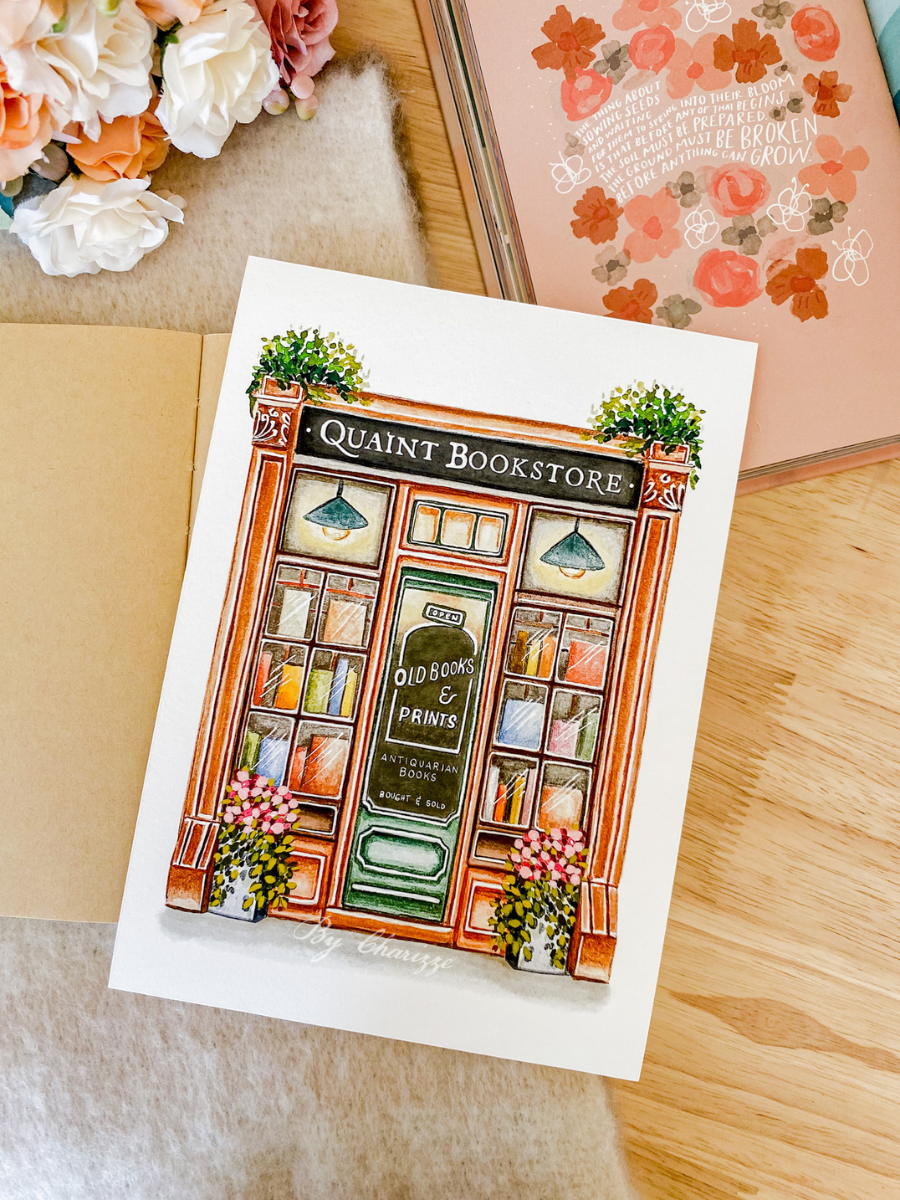 Quaint Bookstore - Art Print