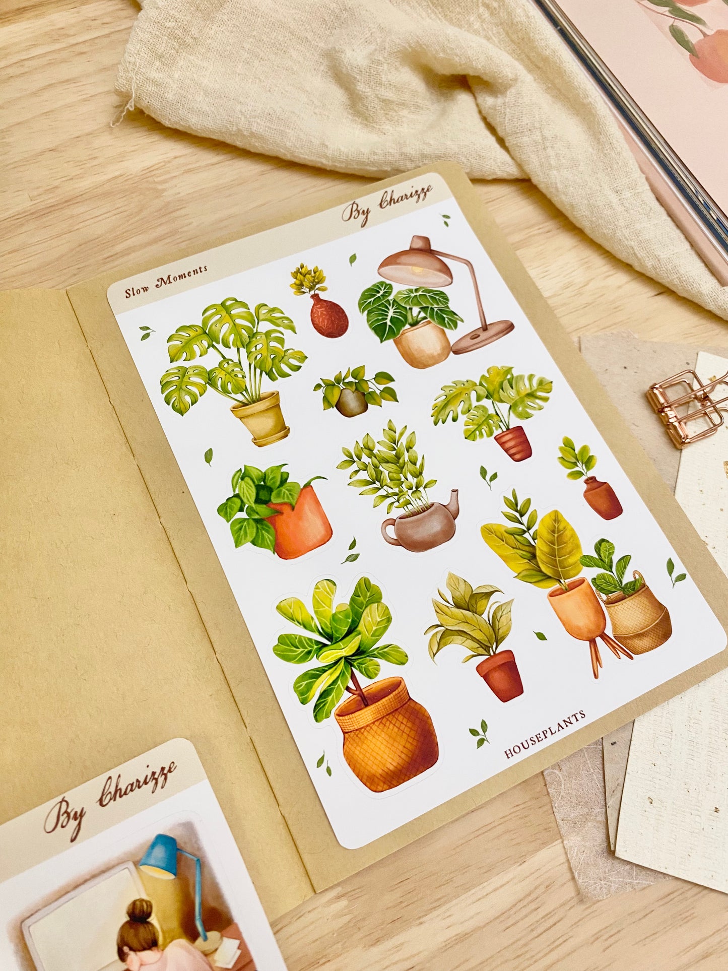 Slow Moments - 'Houseplants' Sticker Sheet