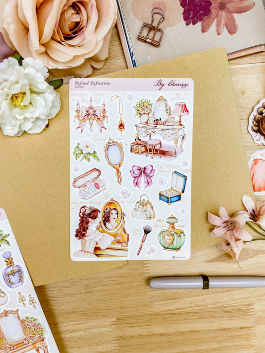Refined Reflections - Sticker Sheet 04